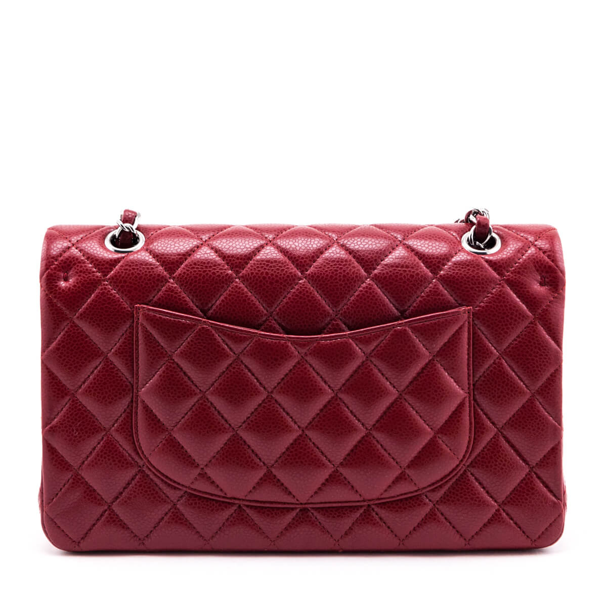 Chanel Red Quilted Caviar Classic Medium Double Flap Bag - Love that Bag etc - Preowned Authentic Designer Handbags Preloved Fashions