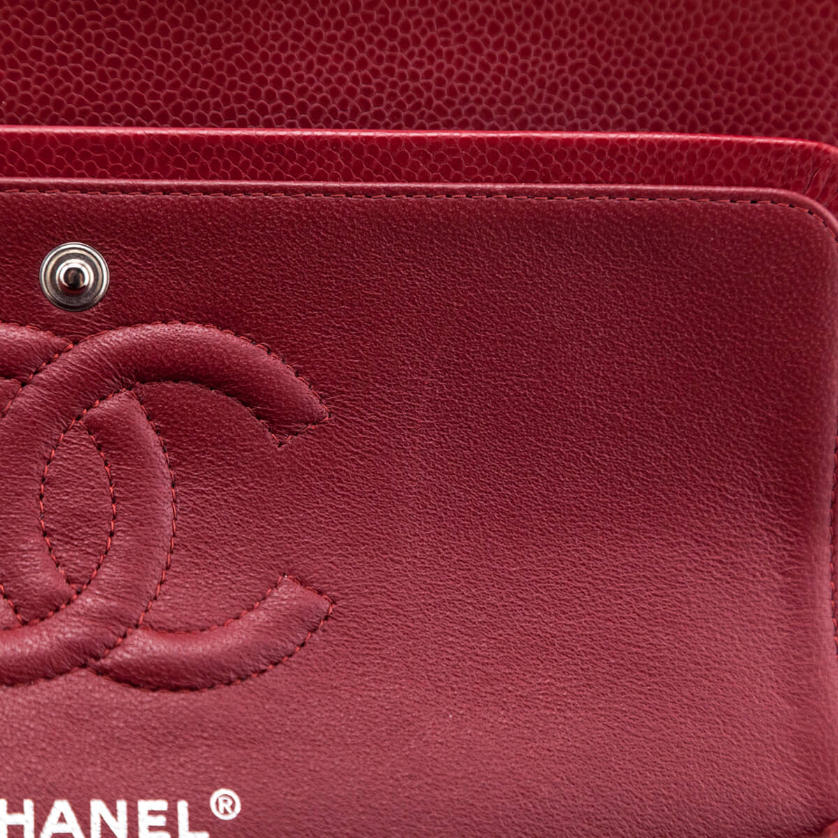 Chanel Red Quilted Caviar Classic Medium Double Flap Bag - Love that Bag etc - Preowned Authentic Designer Handbags Preloved Fashions