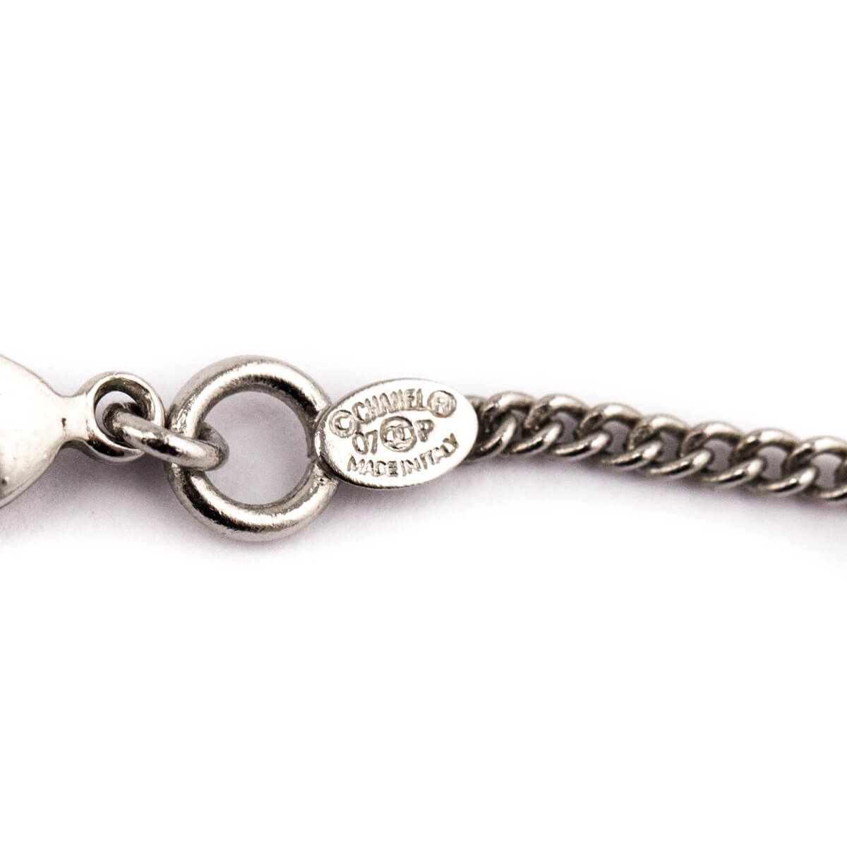 Chanel Silver Crystal Camellia Pendant Necklace - Love that Bag etc - Preowned Authentic Designer Handbags Preloved Fashions