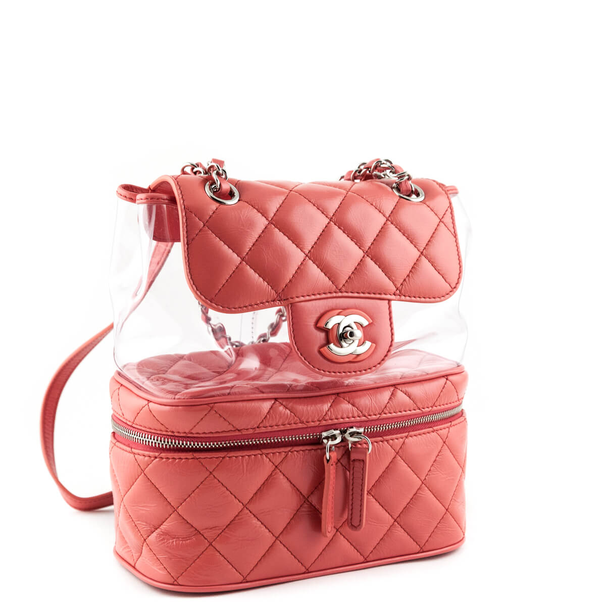 Chanel Pink Quilted Lambskin 2018 Aquarium Backpack - Love that Bag etc - Preowned Authentic Designer Handbags Preloved Fashions