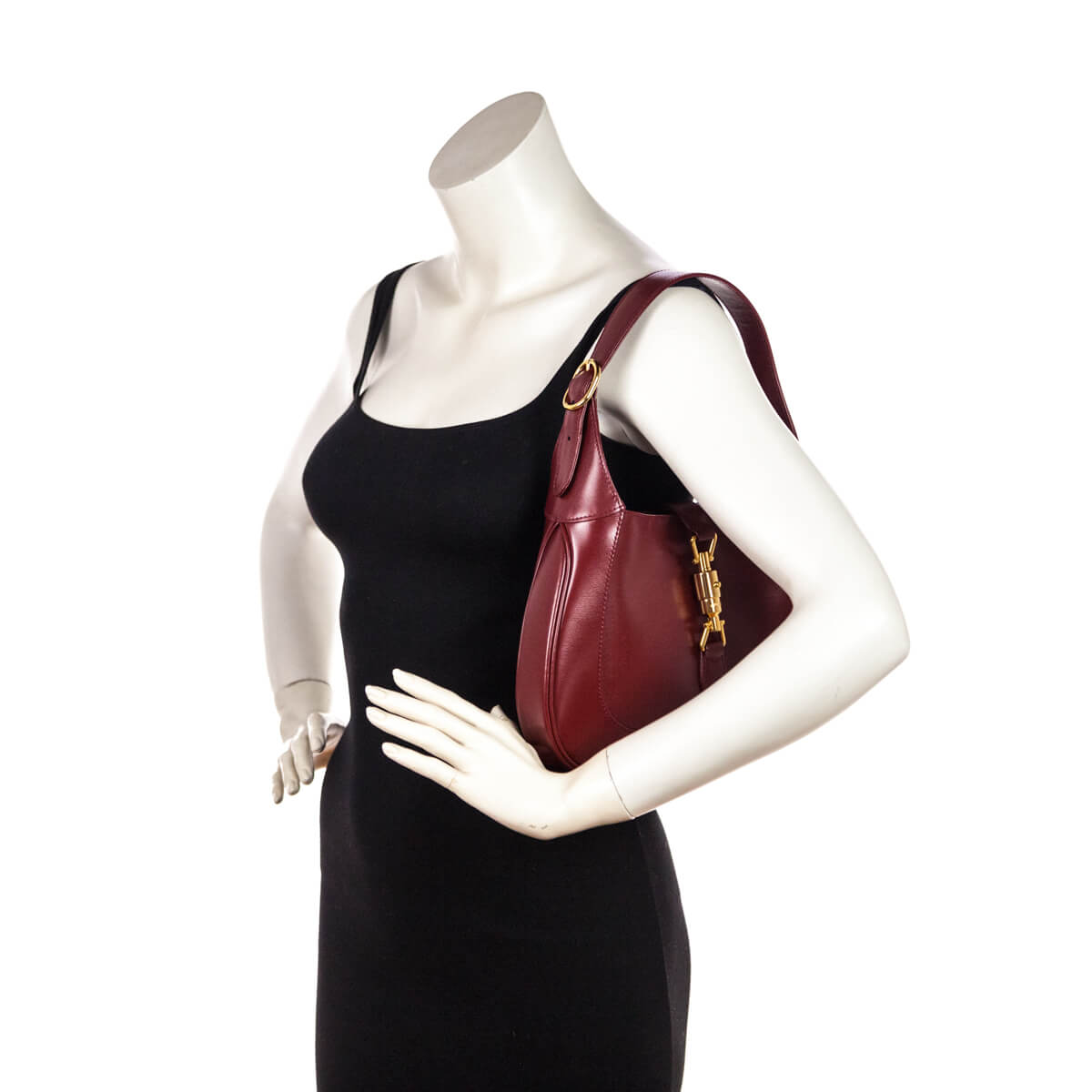 Gucci Cherry Red Calfskin Small Jackie 1961 Hobo - Love that Bag etc - Preowned Authentic Designer Handbags Preloved Fashions