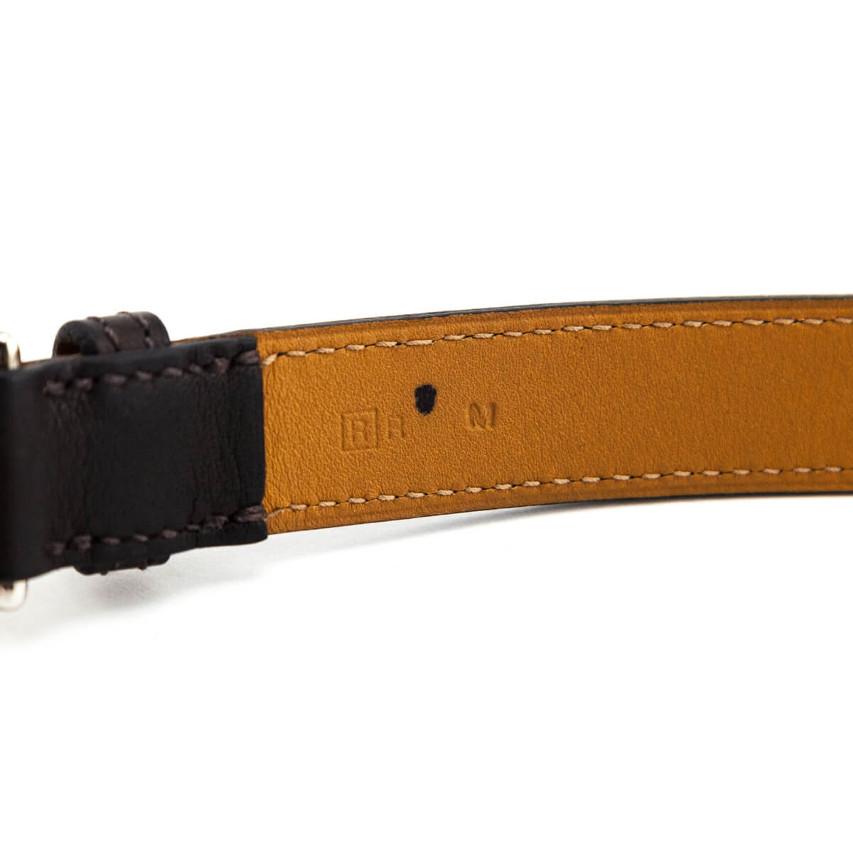 Hermes Brown Etriviere Double Tour Bracelet Size M - Love that Bag etc - Preowned Authentic Designer Handbags Preloved Fashions