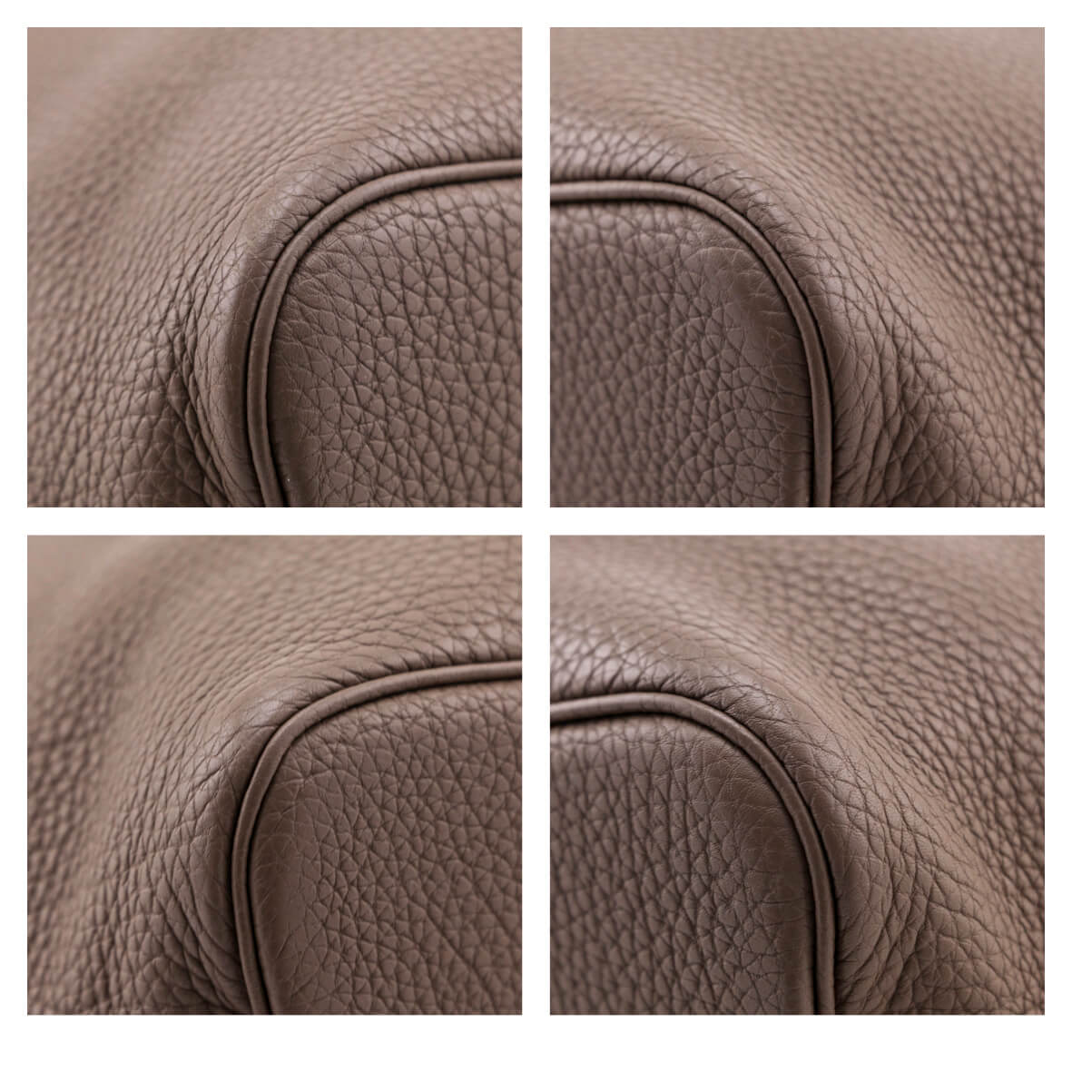 Hermes Etoupe Clemence So Kelly 22 - Love that Bag etc - Preowned Authentic Designer Handbags Preloved Fashions