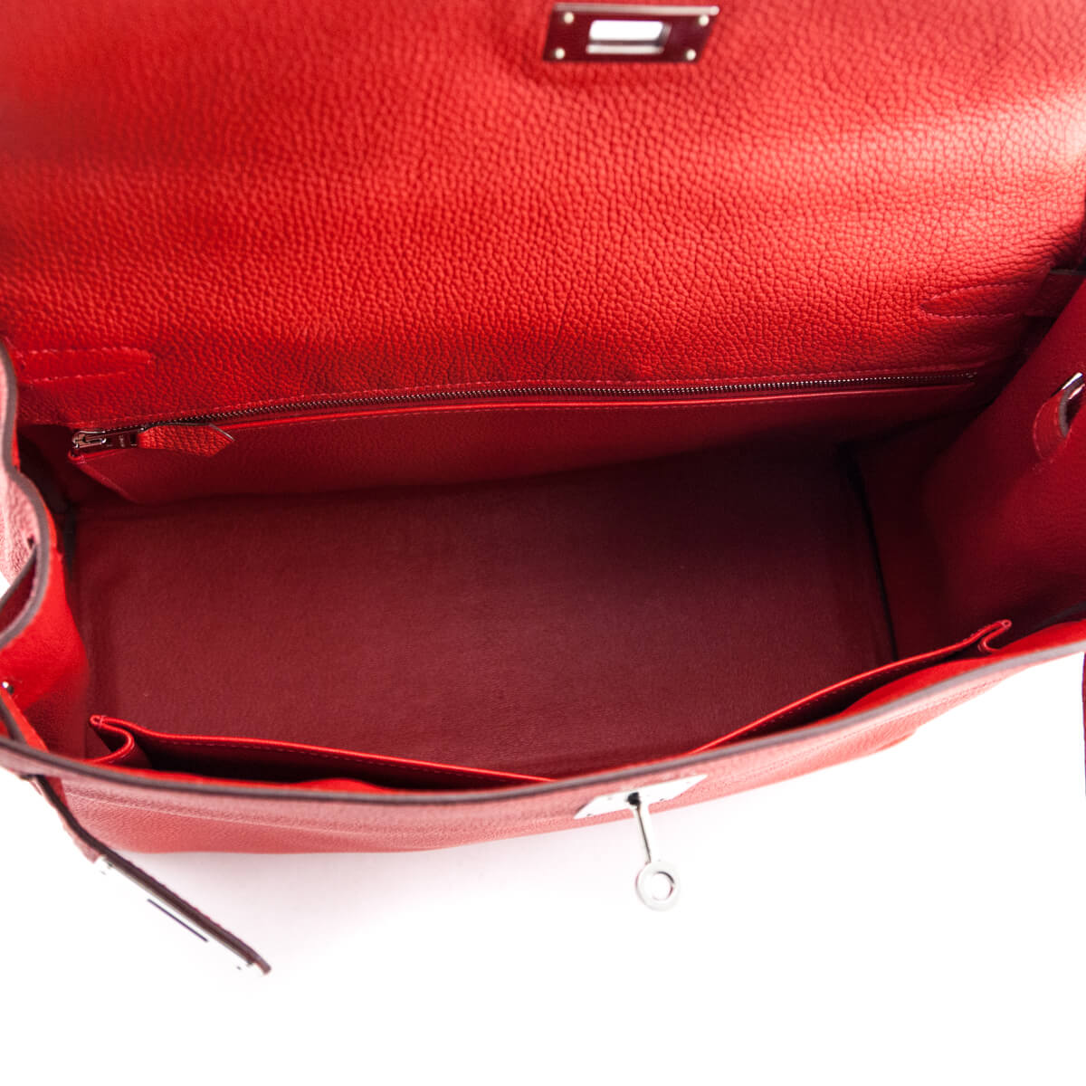 Hermes Geranium Togo Kelly Retourne II 35 - Love that Bag etc - Preowned Authentic Designer Handbags Preloved Fashions