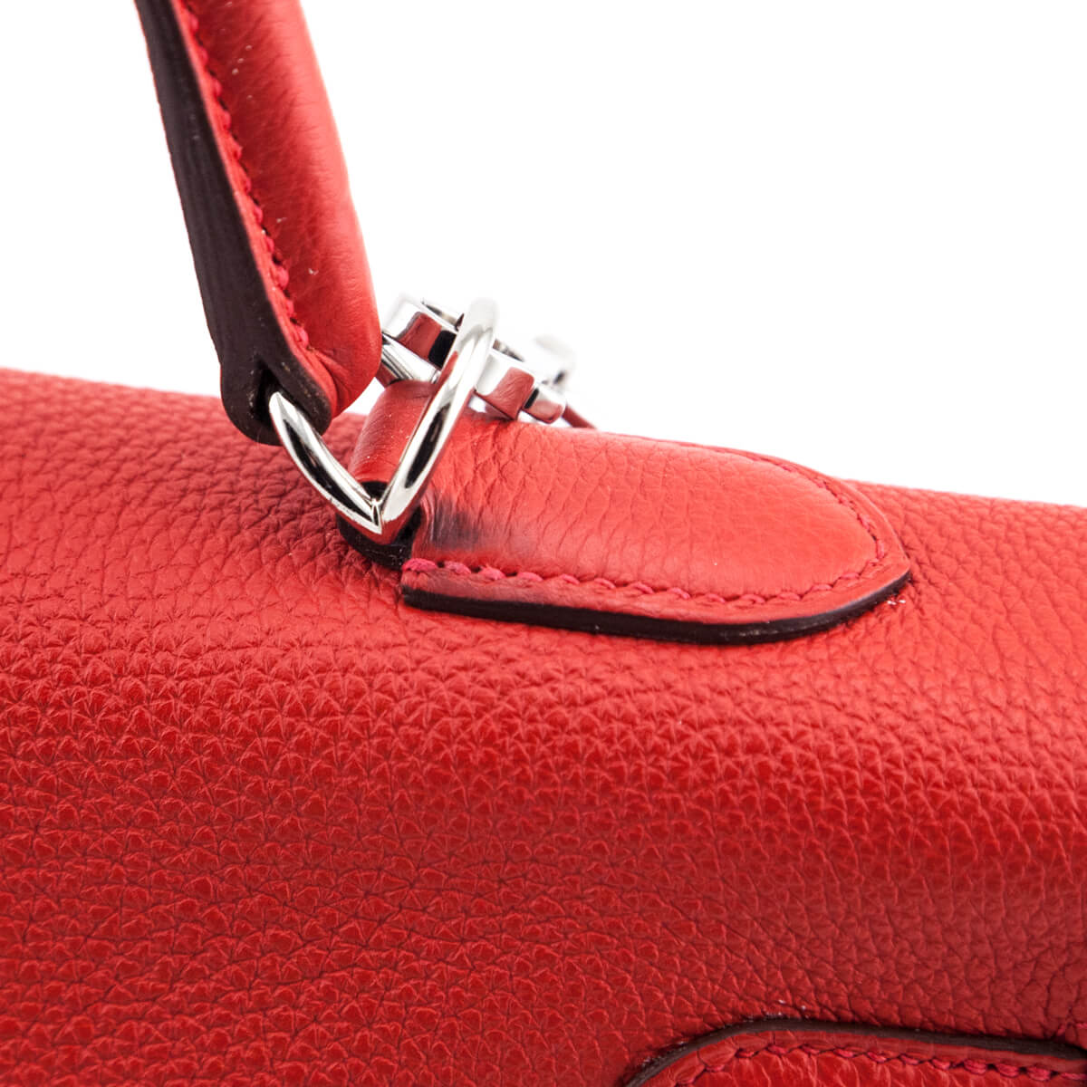 Hermes Geranium Togo Kelly Retourne II 35 - Love that Bag etc - Preowned Authentic Designer Handbags Preloved Fashions