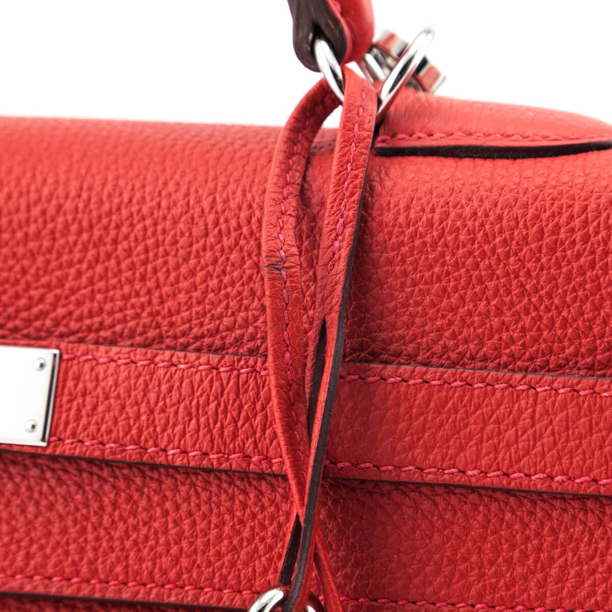Hermes Geranium Togo Kelly Retourne II 35 - Love that Bag etc - Preowned Authentic Designer Handbags Preloved Fashions