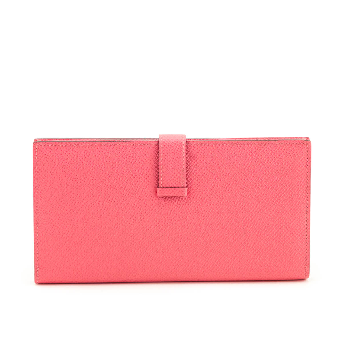 Hermes Rose Lipstick Epsom Bearn Wallet - Love that Bag etc - Preowned Authentic Designer Handbags Preloved Fashions