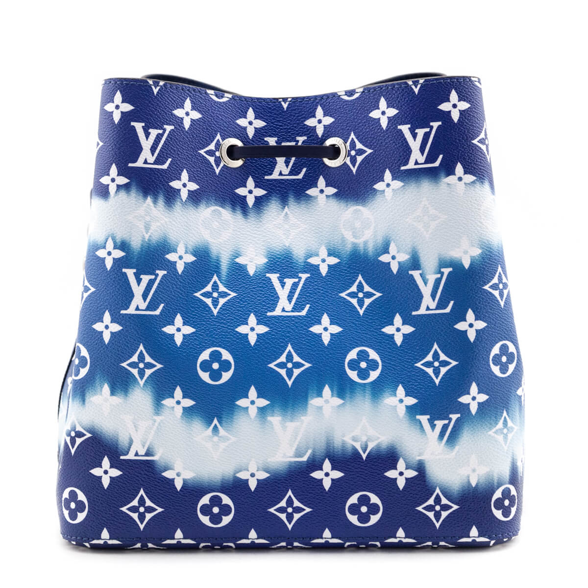 Louis Vuitton Blue Giant Monogram Escale Neonoe MM - Love that Bag etc - Preowned Authentic Designer Handbags Preloved Fashions