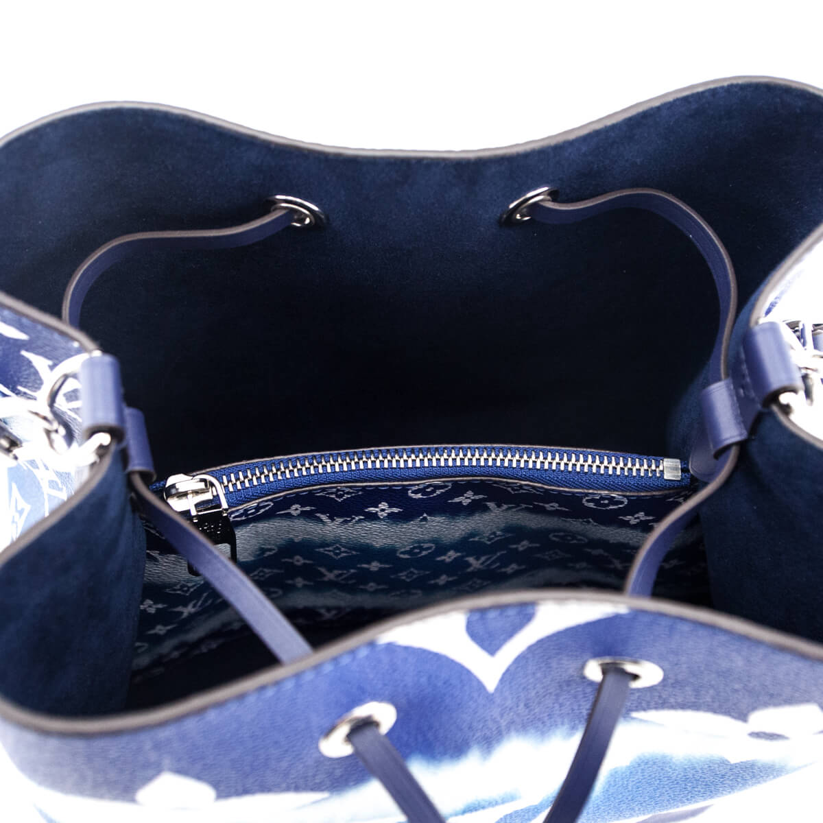 Louis Vuitton Blue Giant Monogram Escale Neonoe MM - Love that Bag etc - Preowned Authentic Designer Handbags Preloved Fashions