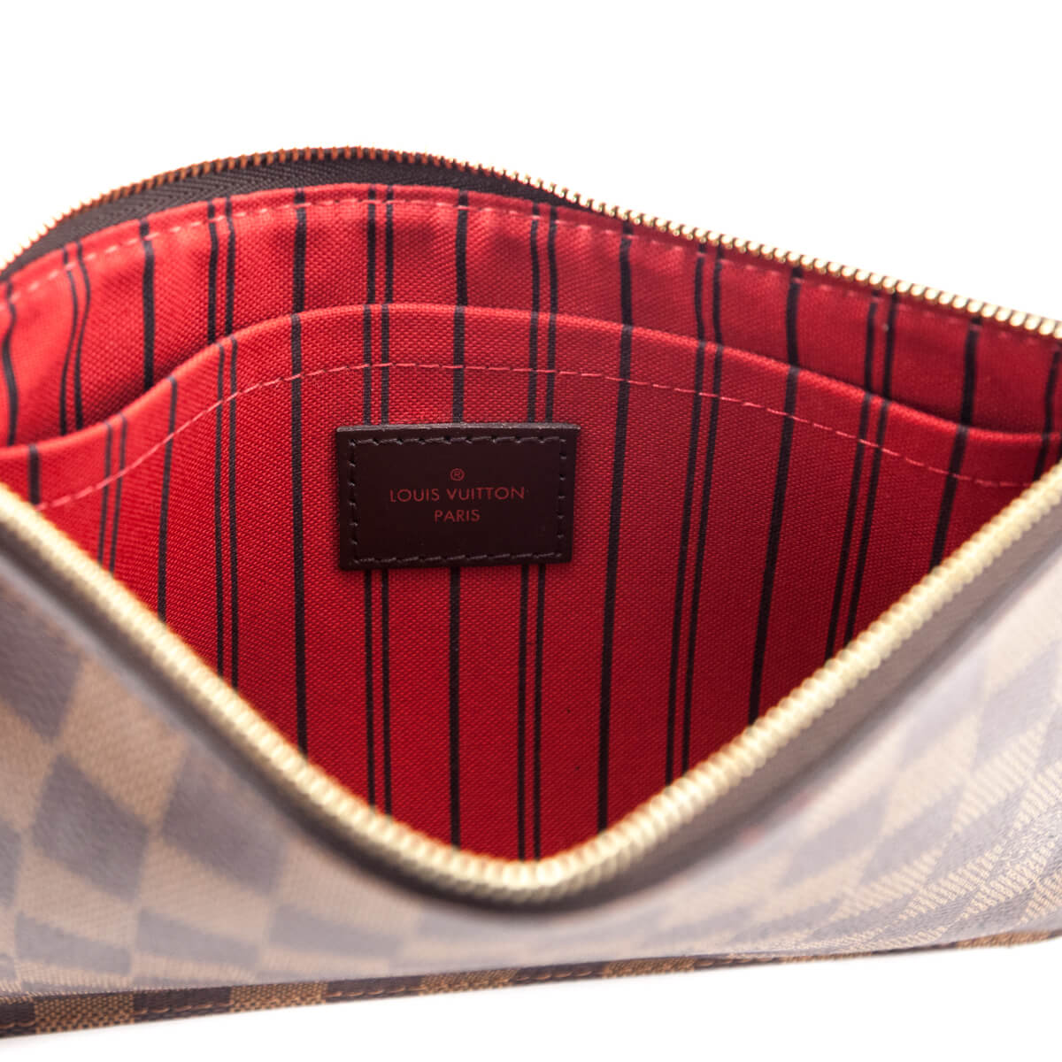 Louis Vuitton Damier Ebene Neverfull Pochette - Love that Bag etc - Preowned Authentic Designer Handbags Preloved Fashions