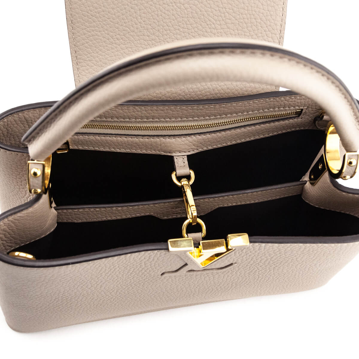 Louis Vuitton Galet Taurillon Capucines PM - Love that Bag etc - Preowned Authentic Designer Handbags Preloved Fashions
