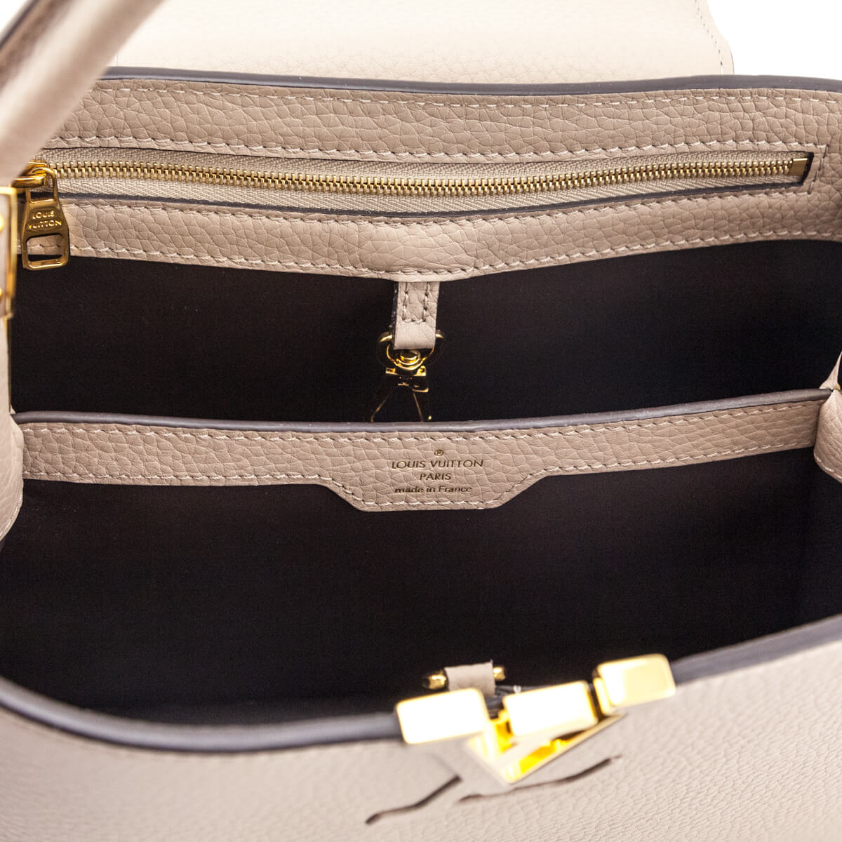 Louis Vuitton Galet Taurillon Capucines PM - Love that Bag etc - Preowned Authentic Designer Handbags Preloved Fashions