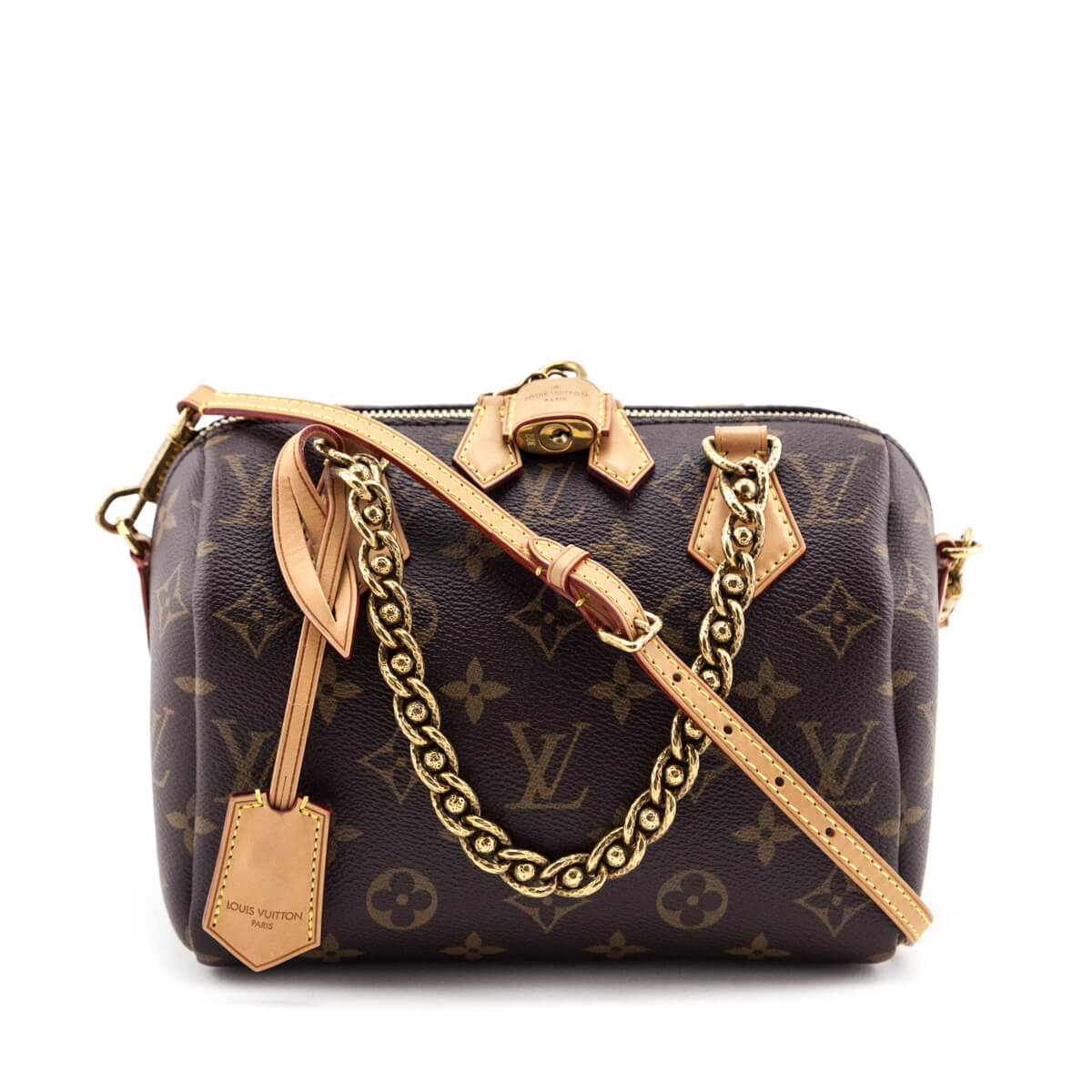 Louis Vuitton Monogram Chain Speedy 20 - Love that Bag etc - Preowned Authentic Designer Handbags Preloved Fashions
