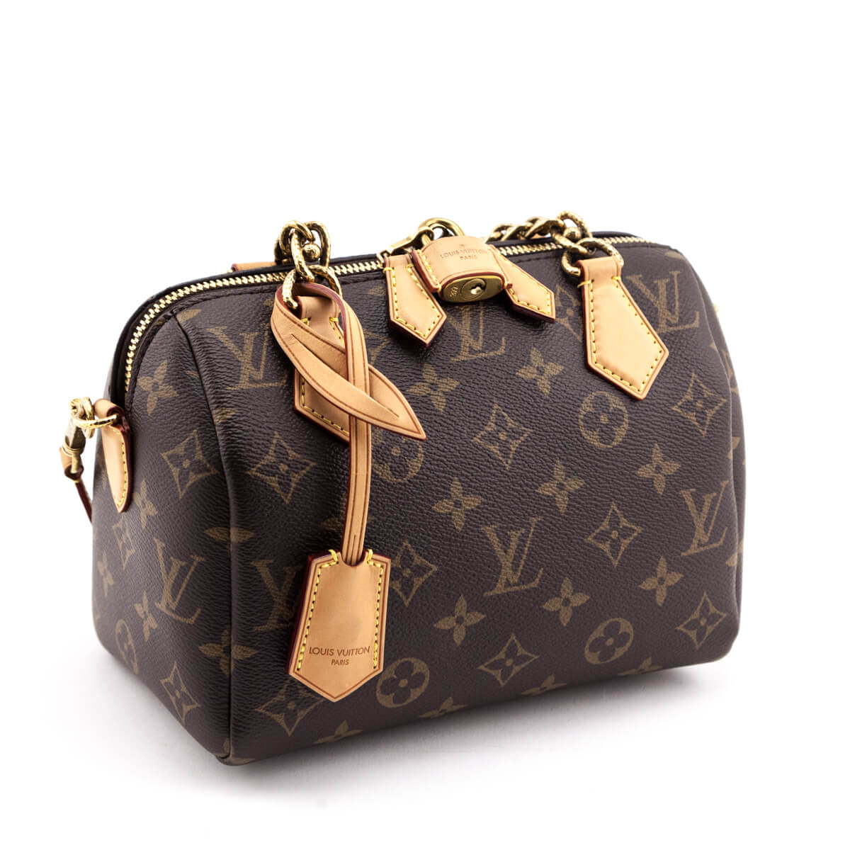 Louis Vuitton Monogram Chain Speedy 20 - Love that Bag etc - Preowned Authentic Designer Handbags Preloved Fashions