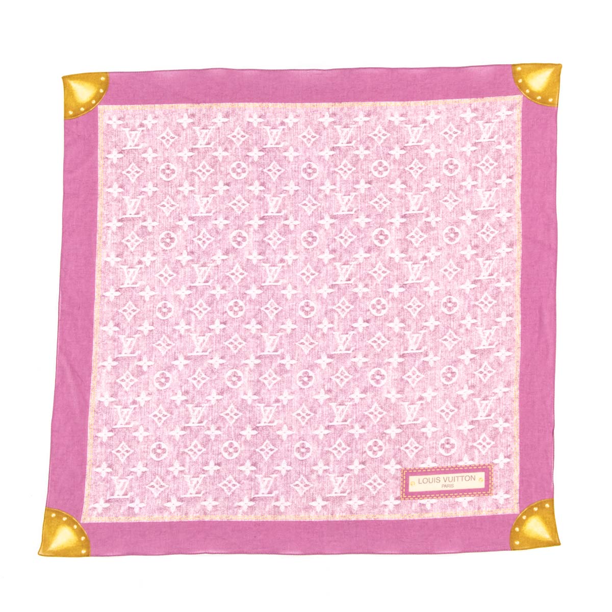 Louis Vuitton Pink Monogram Cotton Bandana - Love that Bag etc - Preowned Authentic Designer Handbags Preloved Fashions