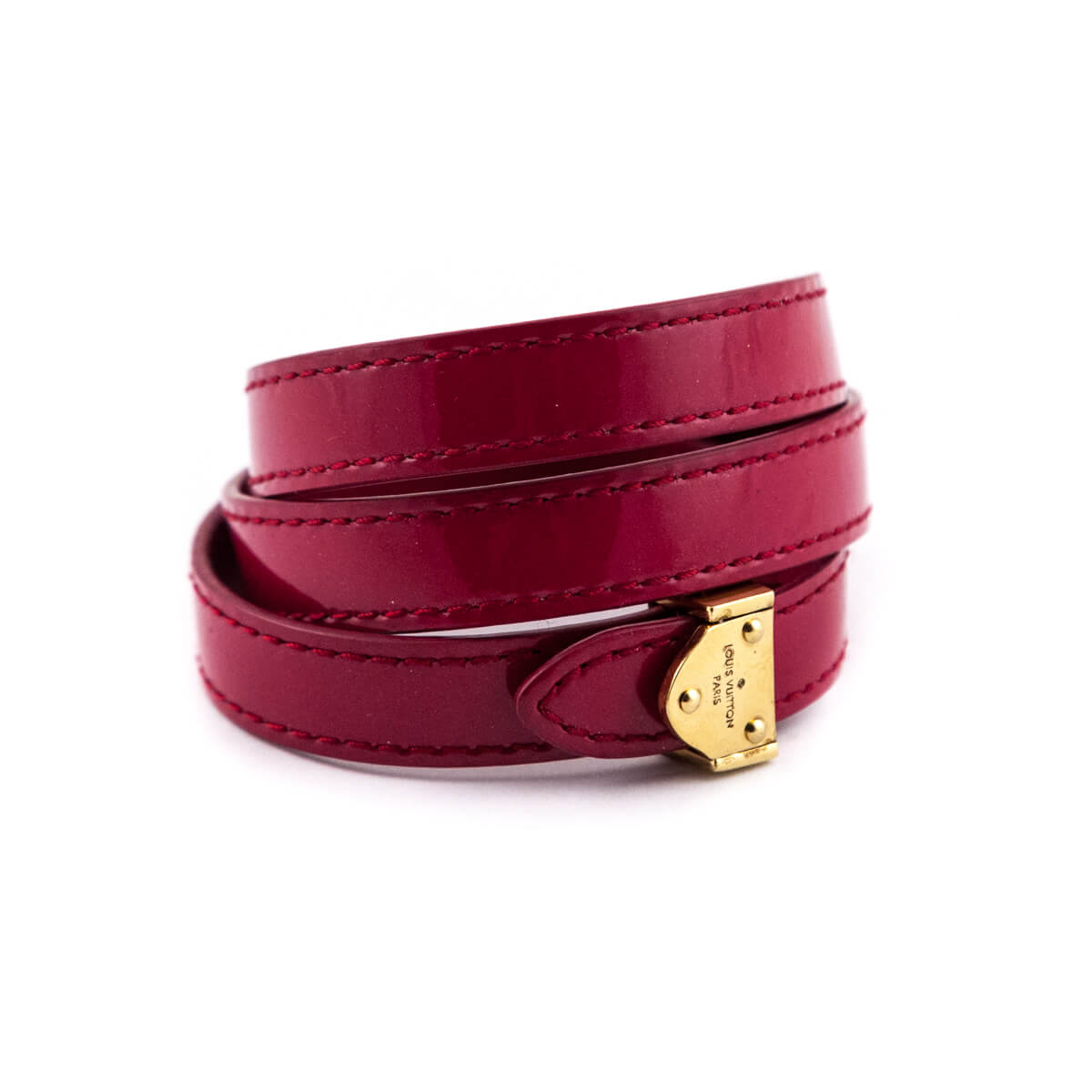 Louis Vuitton Pink Vernis Box It Triple Tour Bracelet - Love that Bag etc - Preowned Authentic Designer Handbags Preloved Fashions