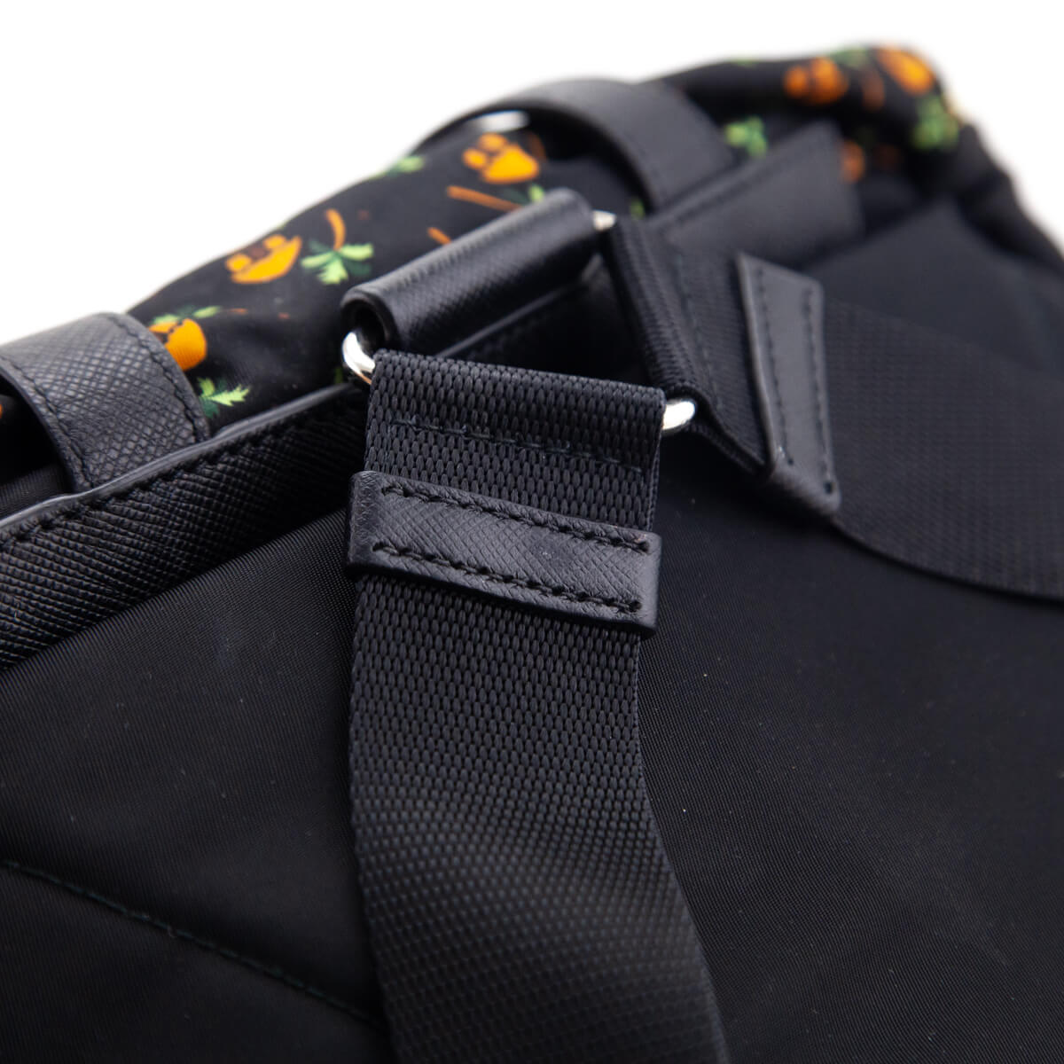 Prada Multicolor Printed Nylon Double Buckle Backpack - Love that Bag etc - Preowned Authentic Designer Handbags Preloved Fashions