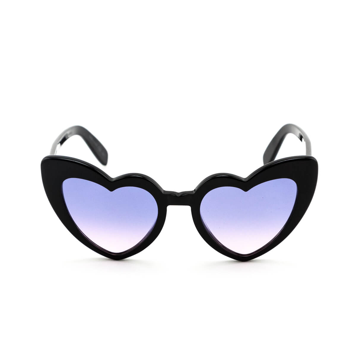 Saint Laurent Black Acetate Heart Frame Loulou Sunglasses - Love that Bag etc - Preowned Authentic Designer Handbags Preloved Fashions