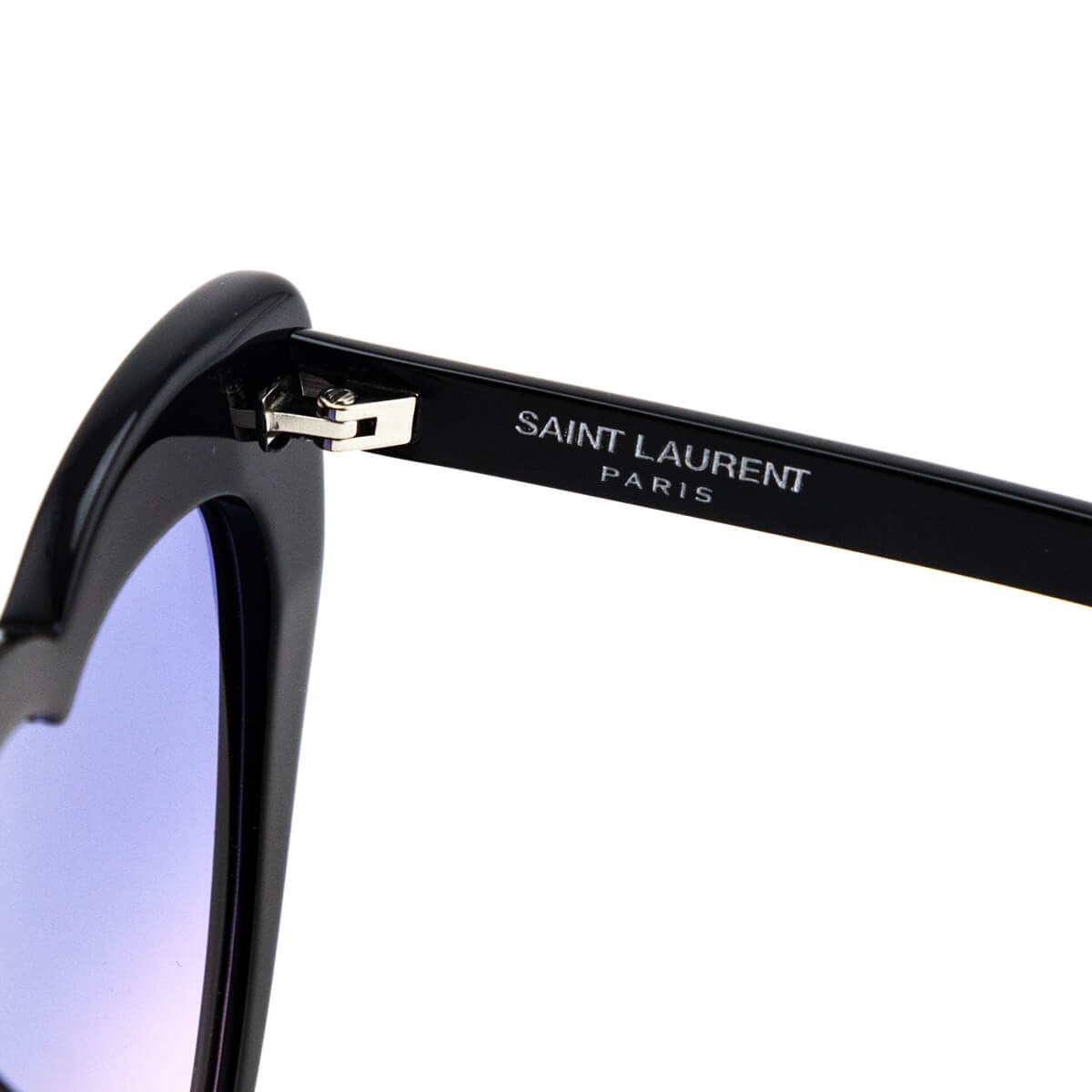 Saint Laurent Black Acetate Heart Frame Loulou Sunglasses - Love that Bag etc - Preowned Authentic Designer Handbags Preloved Fashions