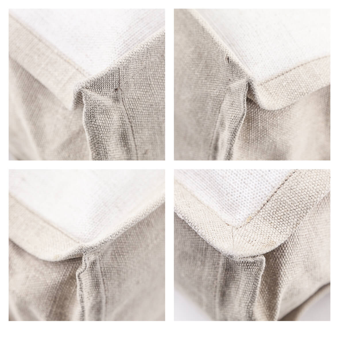 Saint Laurent White Linen and Leather Rive Gauche Noe Tote - Love that Bag etc - Preowned Authentic Designer Handbags Preloved Fashions