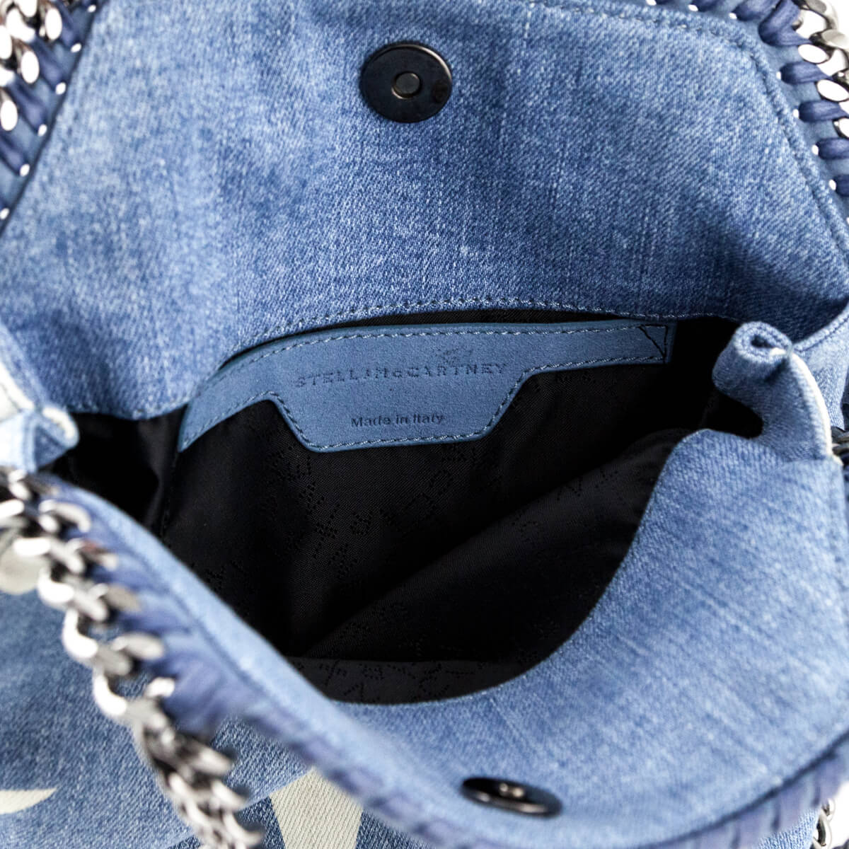 Stella McCartney Mini Star Print Denim Falabella Shoulder Bag - Love that Bag etc - Preowned Authentic Designer Handbags Preloved Fashions