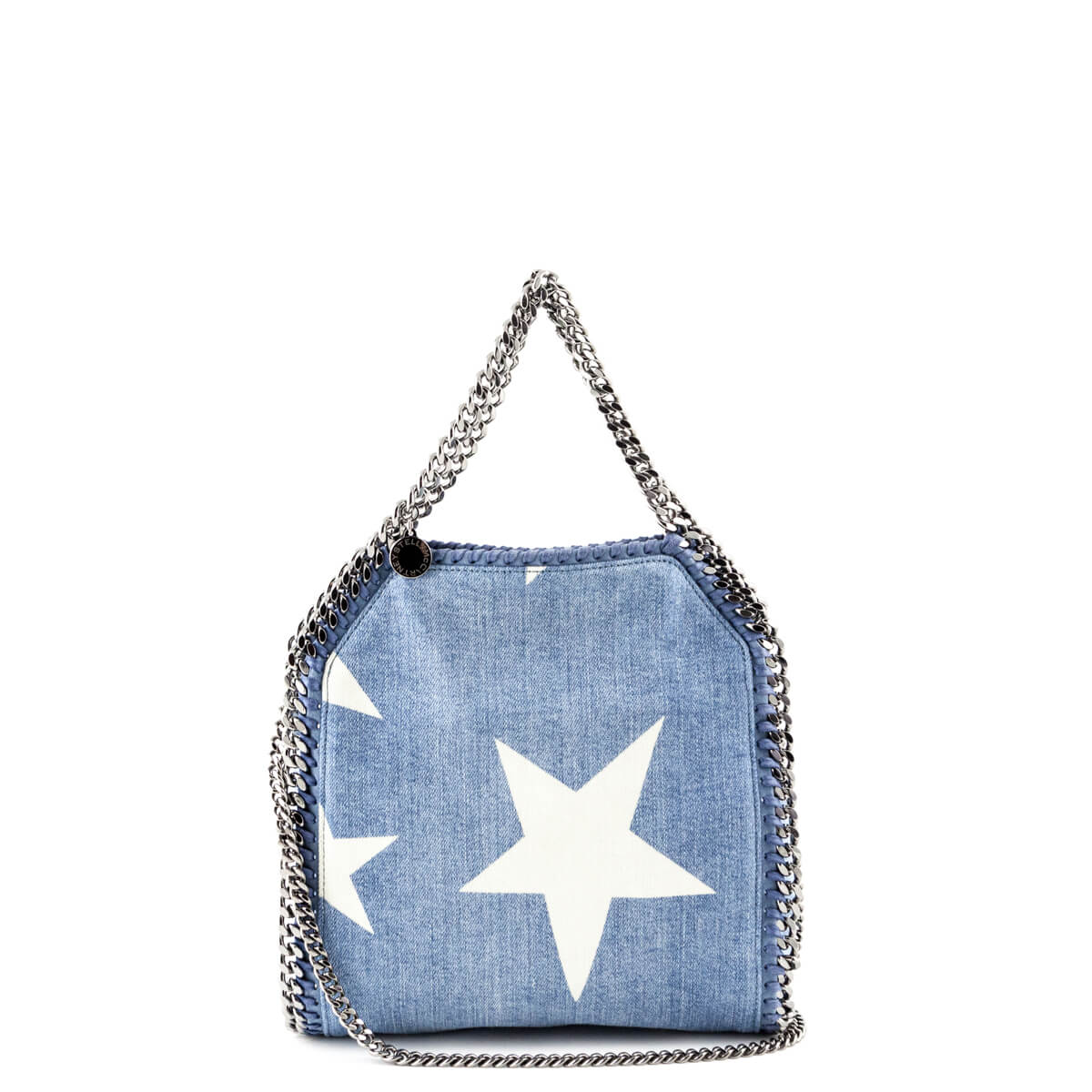 Stella McCartney Mini Star Print Denim Falabella Shoulder Bag - Love that Bag etc - Preowned Authentic Designer Handbags Preloved Fashions
