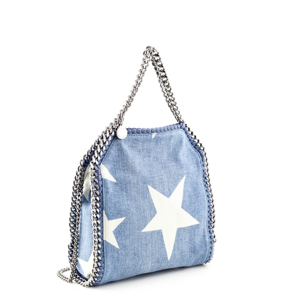 Stella McCartney Mini Star Print Denim Falabella Shoulder Bag - Love that Bag etc - Preowned Authentic Designer Handbags Preloved Fashions