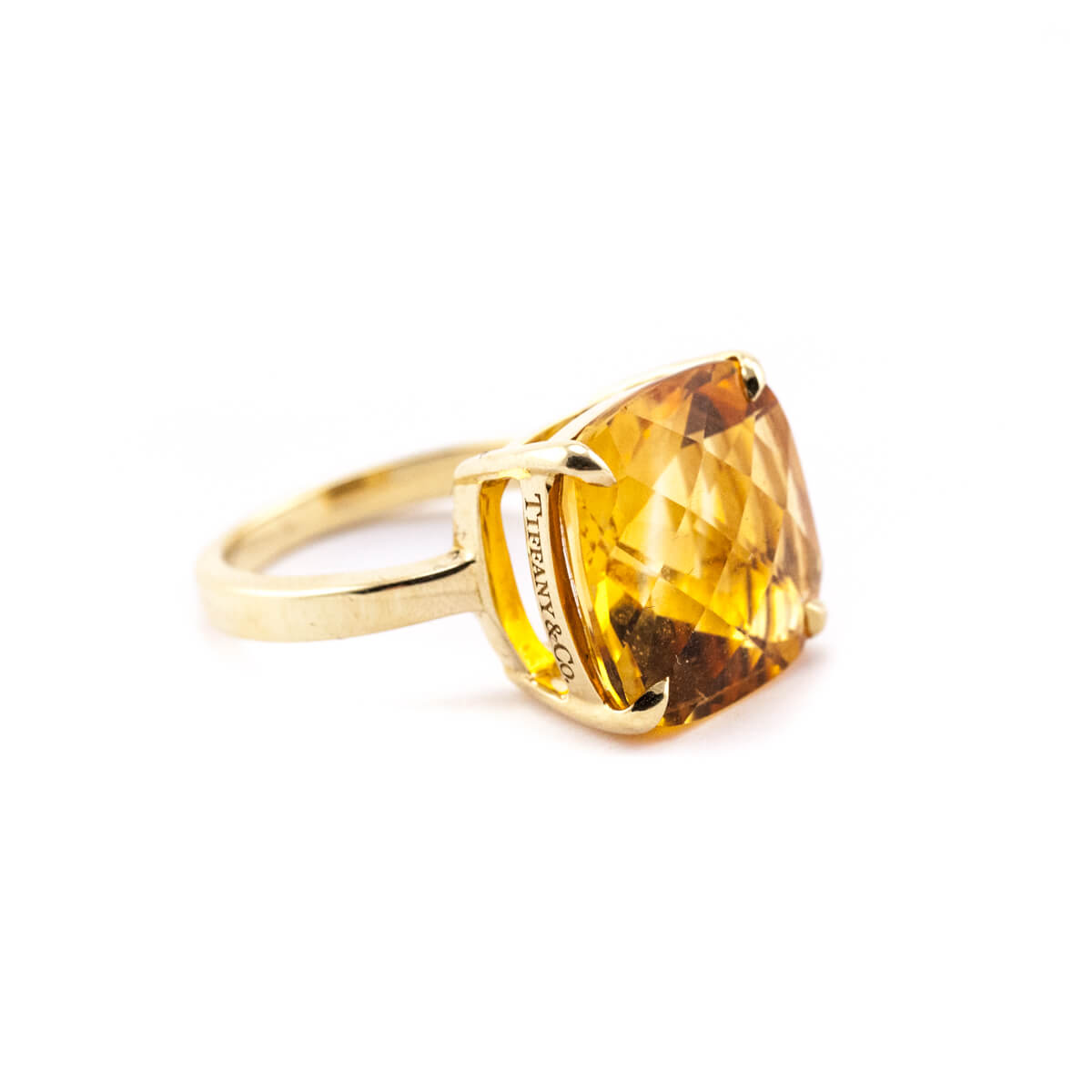 Tiffany Co. 18K Gold Citrine Sparklers Collection Ring Size 6 - Love that Bag etc - Preowned Authentic Designer Handbags Preloved Fashions