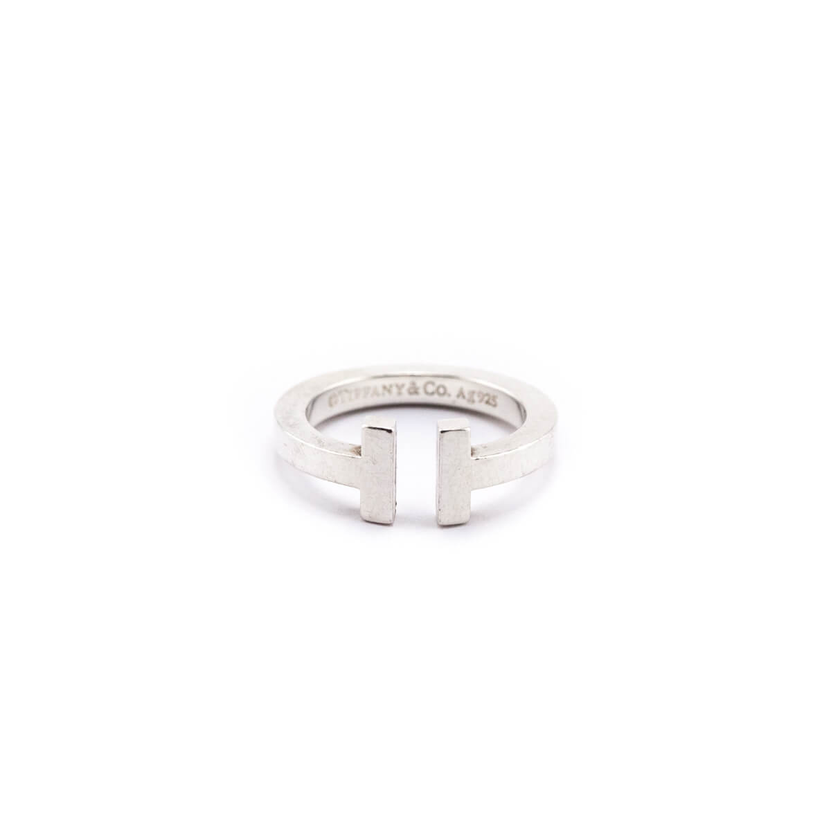 Tiffany Co. Sterling Silver Tiffany T Square Ring Size 6 - Love that Bag etc - Preowned Authentic Designer Handbags Preloved Fashions