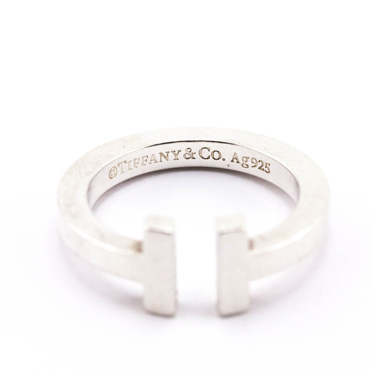 Tiffany Co. Sterling Silver Tiffany T Square Ring Size 6 - Love that Bag etc - Preowned Authentic Designer Handbags Preloved Fashions