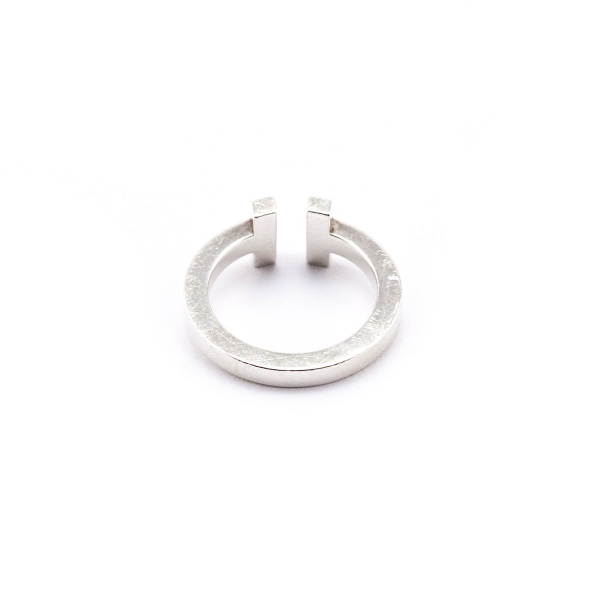 Tiffany Co. Sterling Silver Tiffany T Square Ring Size 6 - Love that Bag etc - Preowned Authentic Designer Handbags Preloved Fashions