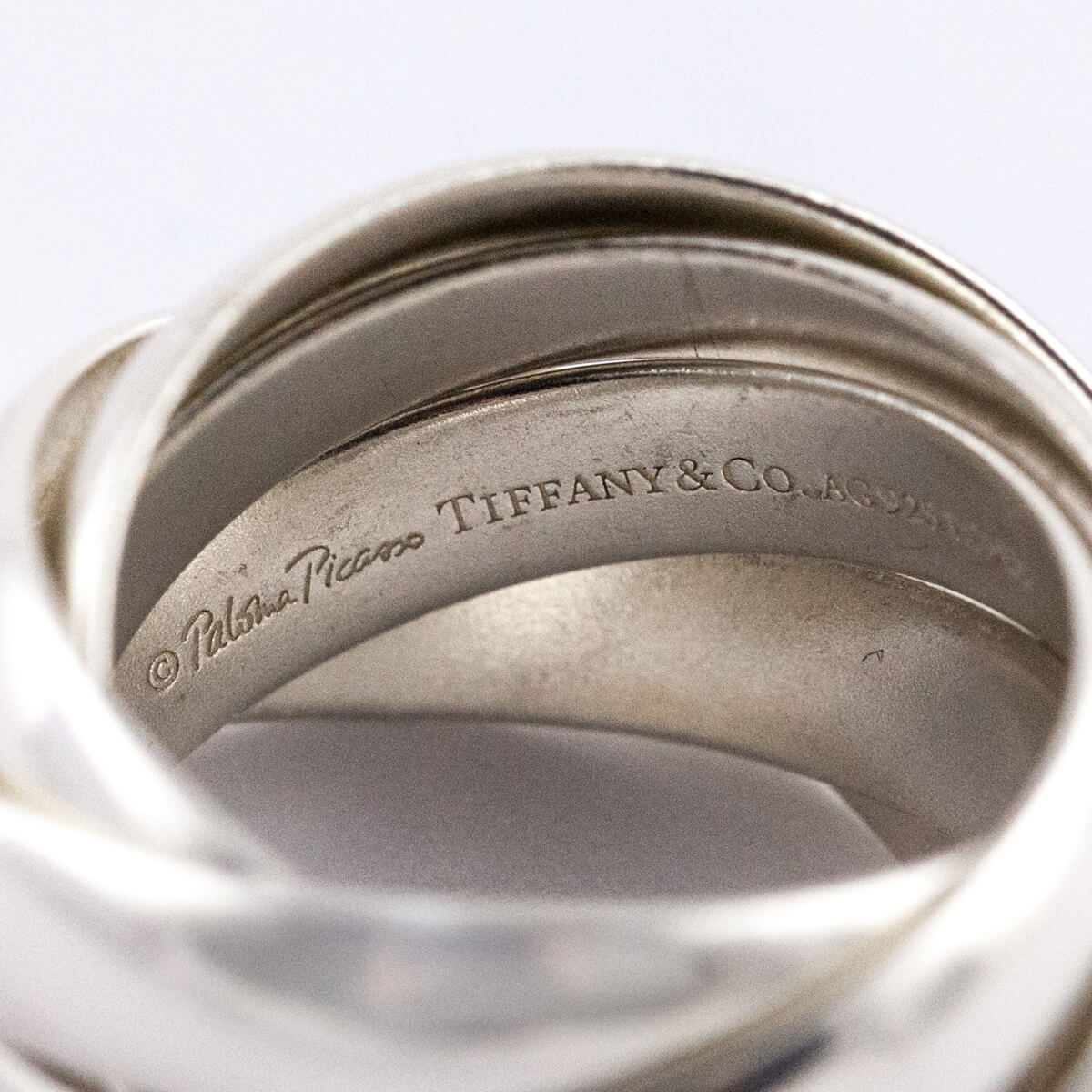 Tiffany Co Sterling Silver Paloma Picasso 5-Band Melody Ring Size 4.25 - Love that Bag etc - Preowned Authentic Designer Handbags Preloved Fashions