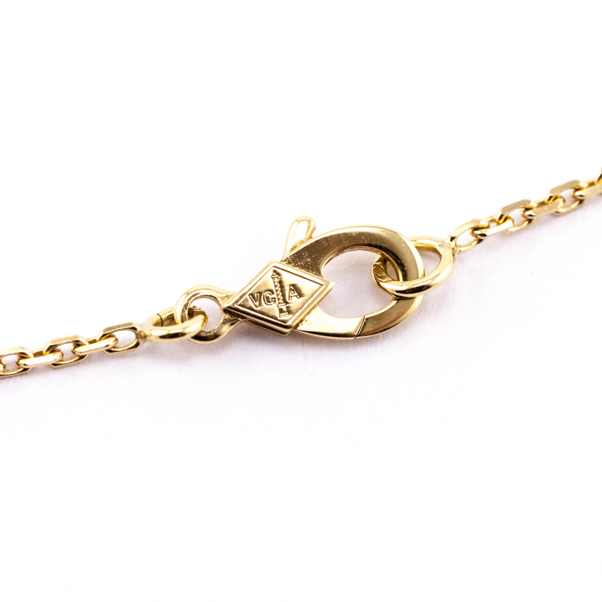 Van Cleef Arpels Onyx 18K Gold Vintage Alhambra Pendant Necklace - Love that Bag etc - Preowned Authentic Designer Handbags Preloved Fashions