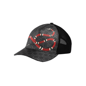 Gucci Kingsnake Print GG Supreme Baseball Hat
