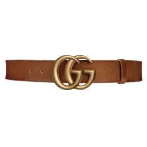 Gucci Leather Belt With Double G Buckle