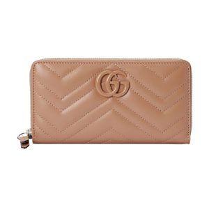 Gucci GG Marmont Matelassé Zip Around Wallet