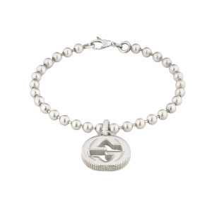Gucci Interlocking G Bracelet In Silver