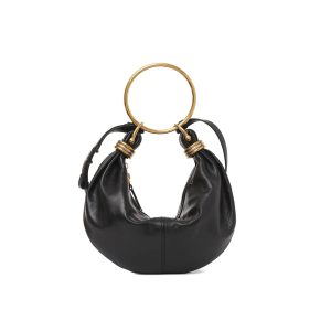 Chloé Small Bracelet Hobo Bag In Grained Leather