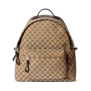Gucci Medium GG Backpack With Web