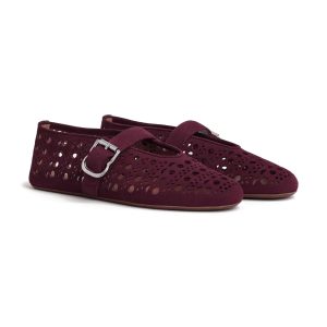 Alaïa Ballet Flats In Vienne Suede