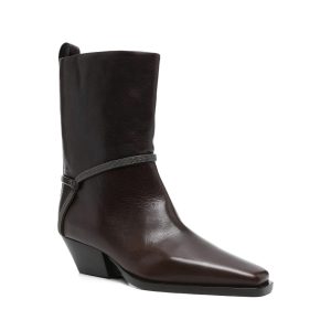 Brunello Cucinelli Leather Cowboy Boots
