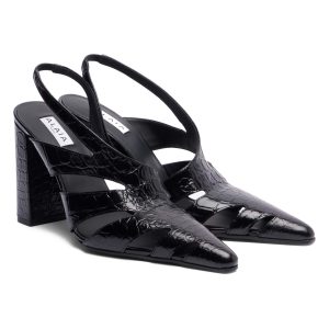 Alaïa Cut-out Leather Slingback Pumps
