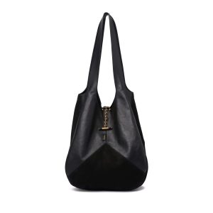 Chloé Balloon Bag In Grained & Suede Leather