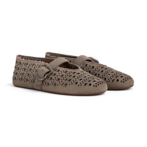 Alaïa Ballet Flats In Vienne Suede
