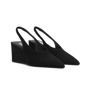 Alaïa Cube Wedge Slingbacks