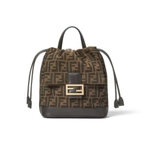 Fendi Jacquard Fabric Backpack