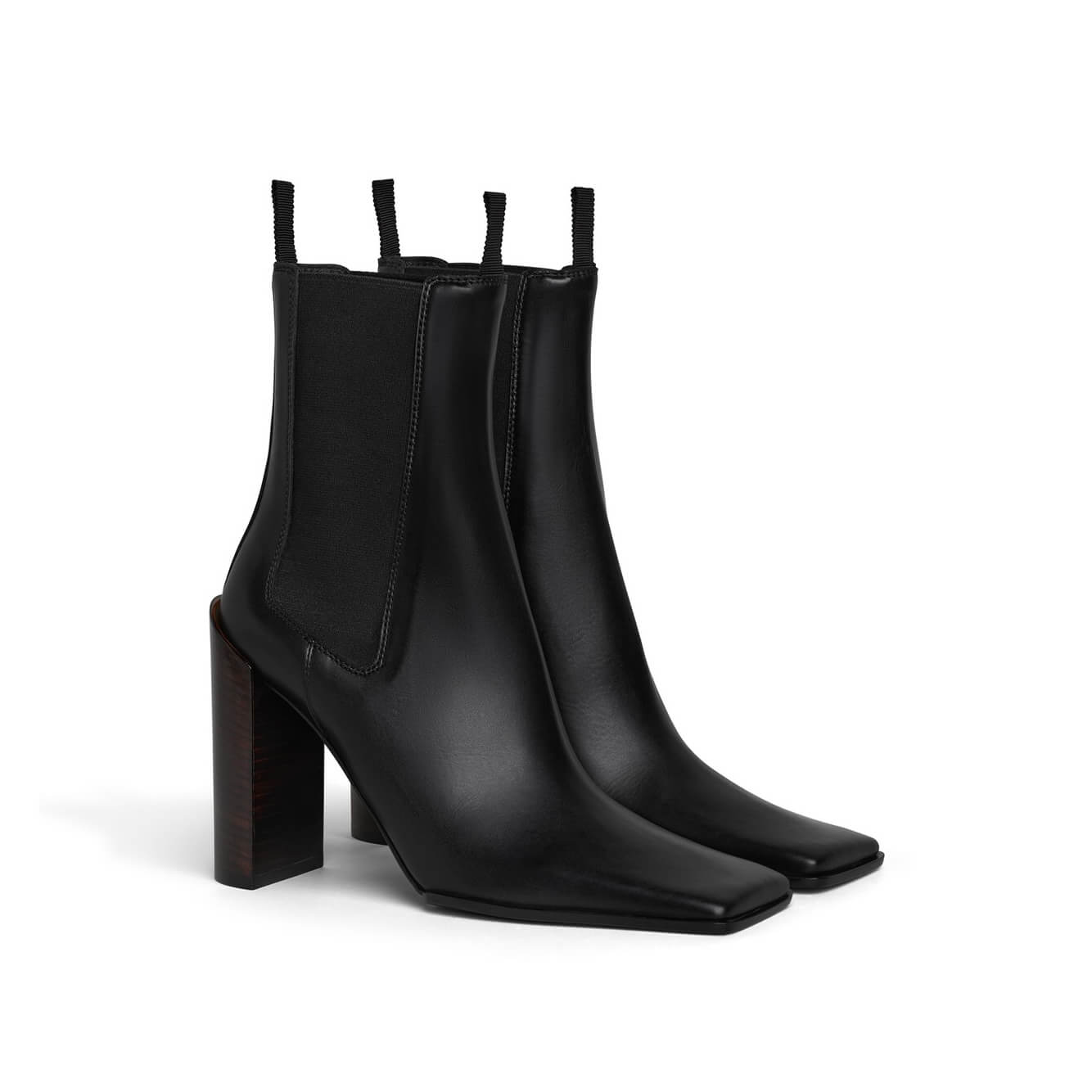 Alaïa Square Chelsea Boots In Leather at Enigma Boutique