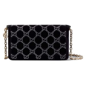 Gucci GG Crystals Wallet On Chain