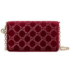 Gucci GG Crystals Wallet On Chain