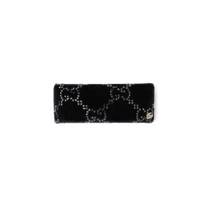 Gucci Soft Velvet Hair Clip With Crystals